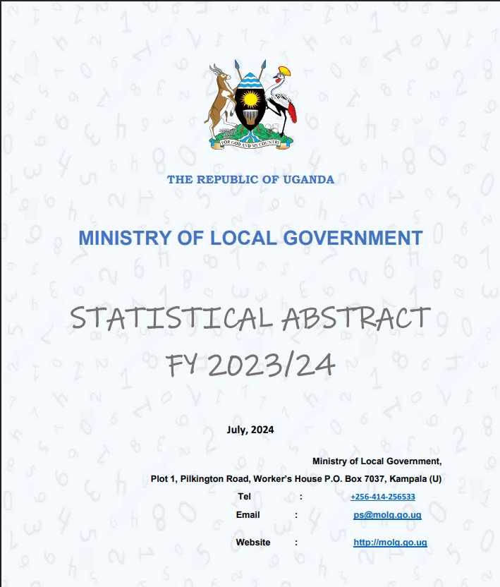 MoLG Statistical Abstract (FY 2022-23) cover