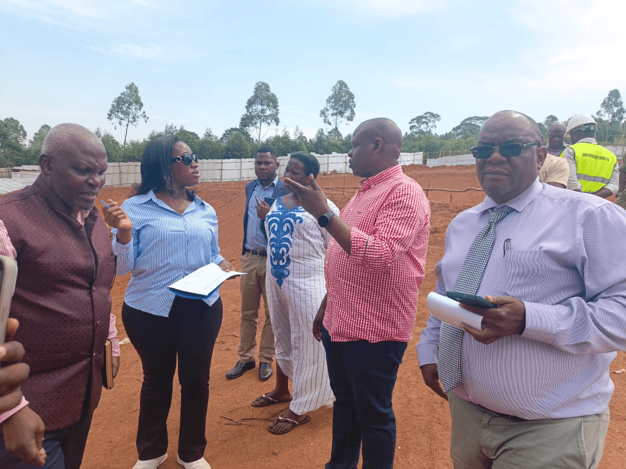 Hon. Barugahara Balaam and Hon. Justine Nameere Visit Nyendo Mukungwe Seed Secondary School Project